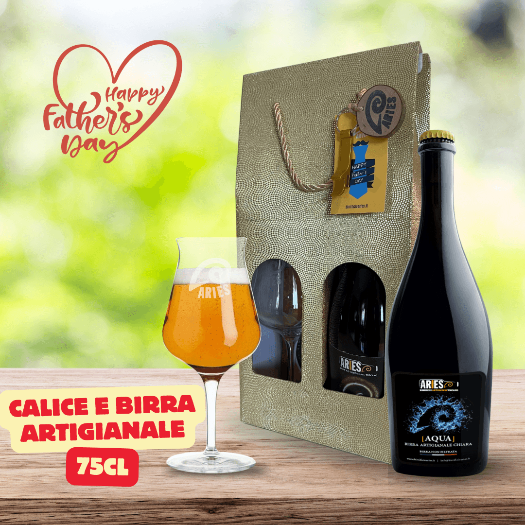 Birra Artigianale confezione con calice - "Festa del papà"