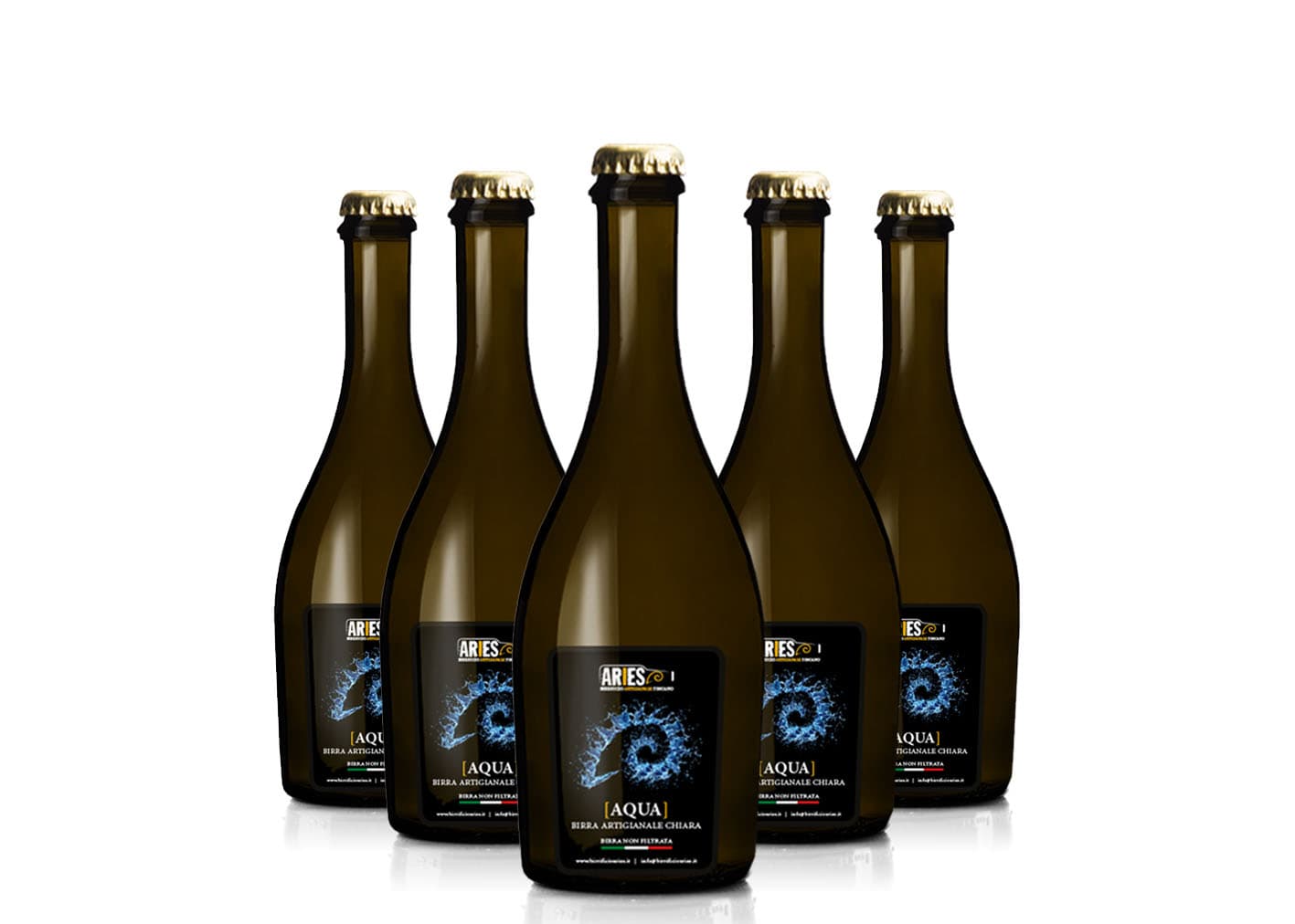 Confezione 6 bottiglie 33cl * Birra Artigianale bionda #Aqua