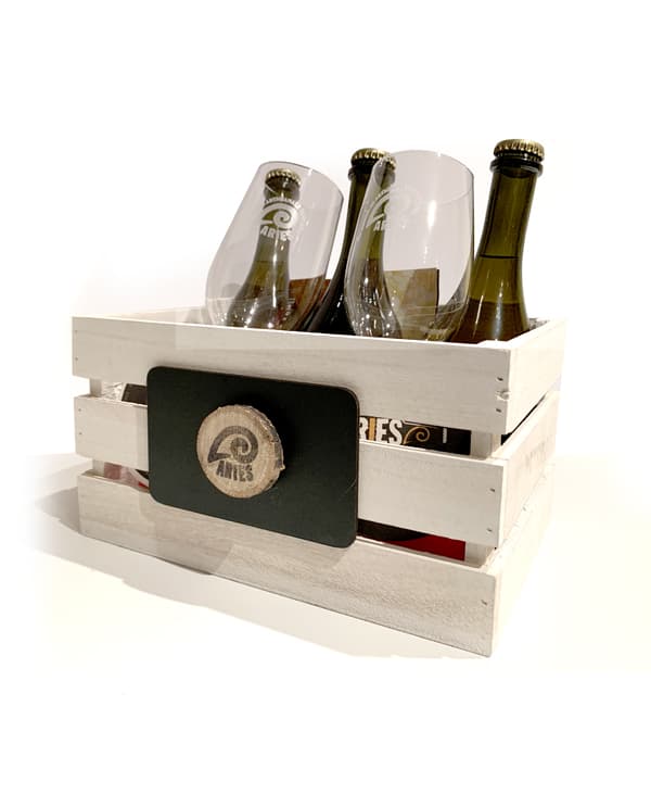 WoodBox con Birre Artigianali e calici