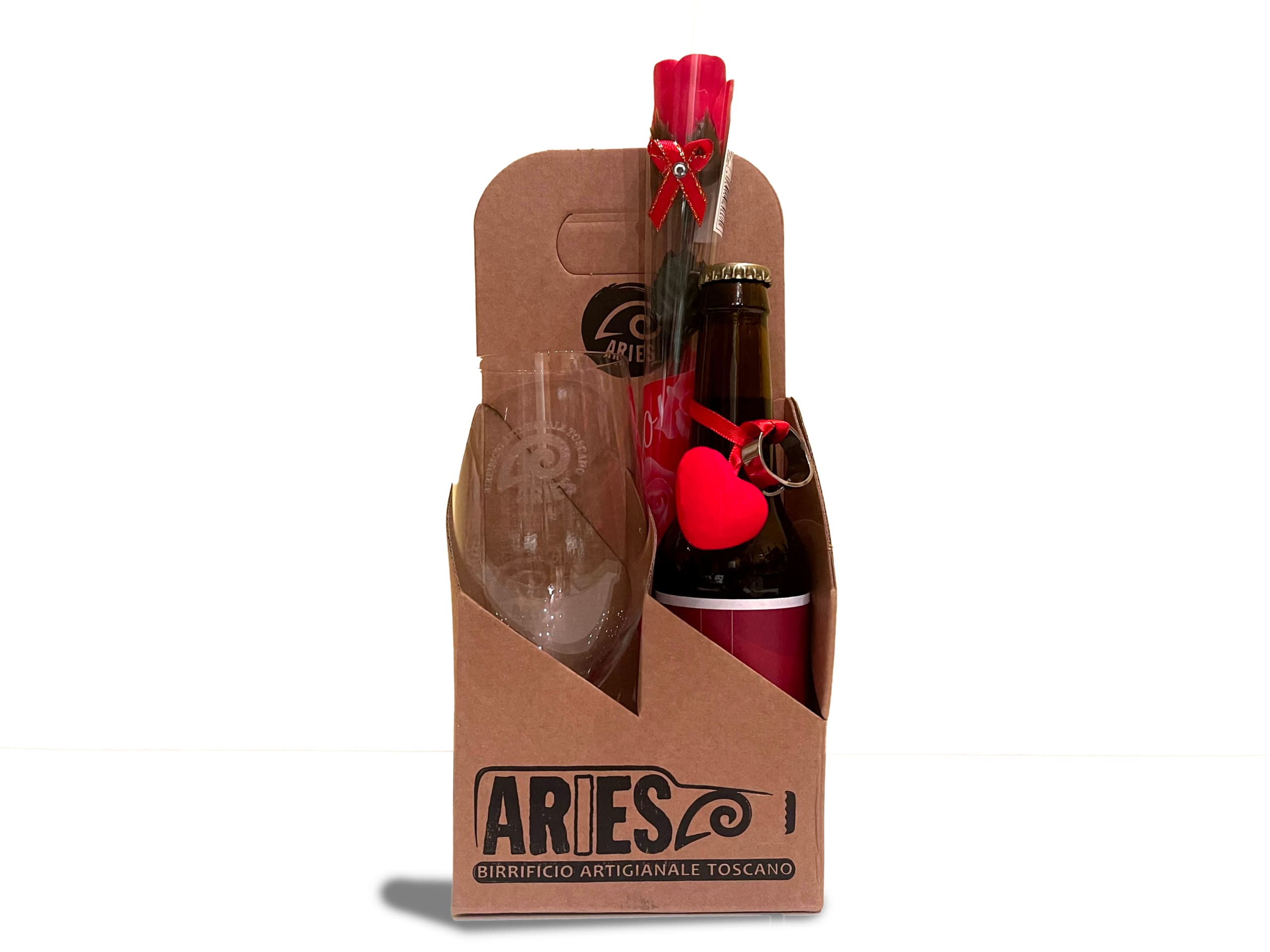 Birra Artigianale Mood con calice - confezione San Valentino